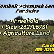 Gombak @setapak Biggest Size Land  For Sale 