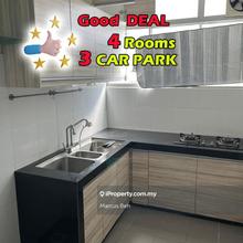 Big size 1400sf with 3 car parking, 4 Bedroom
