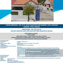 Auction Jalan Osman Bin Abd Rahman !! Below Market Price!!