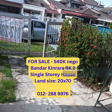 Bk2 Freehold single storey for sale