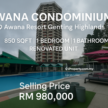 Renovated Awana Condo @ Awana Resort Genting 850sqft
