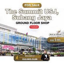 Ground Floor Shop for Sale @ The Summit USJ, Subang Jaya