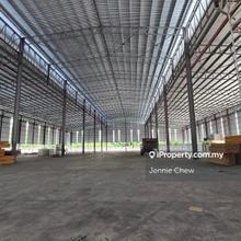Telok panglima garang semi open warehouse with high ceiling 1200amp