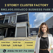 Eco Busniess Park 2, 2 Storey Cluster Factory For Sale