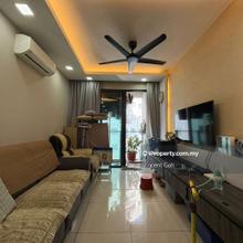 Unit Come With Renovated & Kitchen Cabinet 