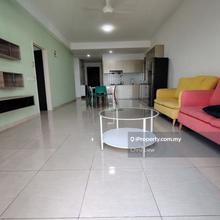 Sky Breeze spacious corner lot unit, basic furnished with car parks