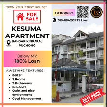 Kesuma Apartment @ Bandar Kinrara, Puchong for Sale