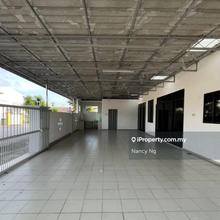 Taman Bagan 1 storey terrace corner big land with kitchen