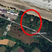 Beautiful beach front land with main road access at Sematan