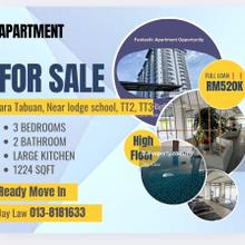 Kuching New Apartment @ near lodge school, Tabuan tranquility 