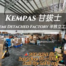 Kempas Semi Detached Factory For Sale 