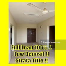 Below Market Price/ Strata Title/ Full Loan 100%/ Low Deposit/ Rawang