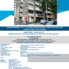 Auction Taman Air Itam!! Below Market Price!!