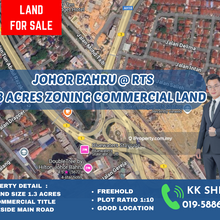 Johor Bahru Close to Rts Zoning Commercial Land Beside Main Road