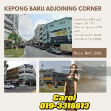 Kepong Baru Corner Double Storey Shop For Sales