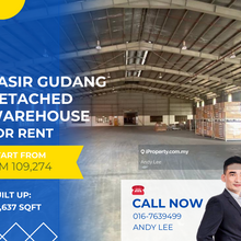 Pasir Gudang Detached Warehouse for Rent