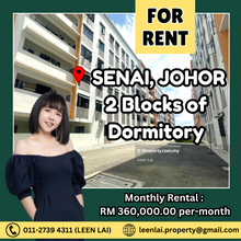 Senai, 2 blocks of Dormitory For Rent