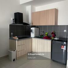 Comes with fridge, aircond, and a big balcony, ws now for view!