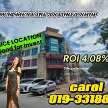 Nice Location  Sunway Mentari 3 Storeys Shop For Sales