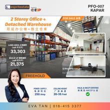 Detached Factory/Warehouse with 2 Storey Office at Kapar for sale