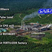 Sabah 17,500acre Oil Palm Land With 3 Factory 