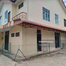 Corner lot terrace house for residential or business in Kulim town.