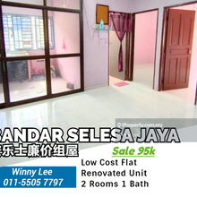 Bandar Selesa Jaya Low Cost Flat Renovated with Tiles Unit