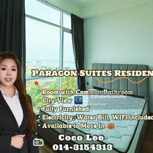 Paragon Suites Residence @ Fully Furnished with City View Room