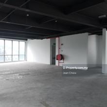 Single level office space facing Jalan Maarof main road