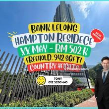Save Rm148k! Bank Lelong Hampton Residence @ Damansara Country Heights