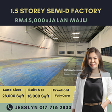 Jalan Maju, 1.5 Storey Semi-Detached Factory For Rent