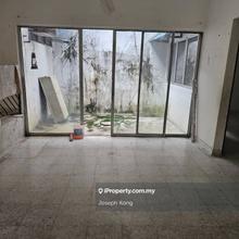 Gated single storey house with air well
