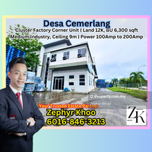 Desa Cemerlang, Jln Desa Tropika Cluster Factory Corner Unit