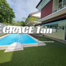 Semi-D house with swimming pool.  Value buy !!