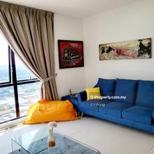 High floor , renovated and fully furnished unit !