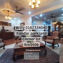 Bandar Parkland Double Storey Corner Renovated Unit For Sale