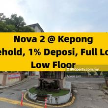 Swimming Pool, Lift, Nova 2, Freehold, 1% Depo, 50k Cash Back