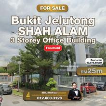 Bukit Jelutong, 40150 Shah Alam, 3 Storey Office Building for Sale
