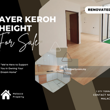 100% Full Loan Fully Renovated 1 Sty Terrace House Ayer Keroh Height