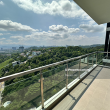 Spacious balcony with forest view unit