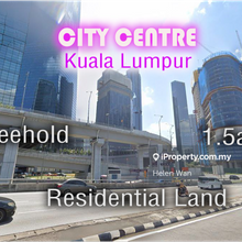 City Centre Kuala Lumpur 1.5acre Freehold Residential Land 