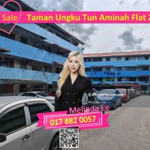 Skudai Taman Ungku Tun Aminah Nice Flat 2bed with Basic Furnish