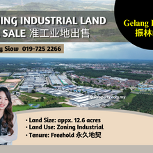 Gelang Patah 12.6 acres Zoning Industrial Land