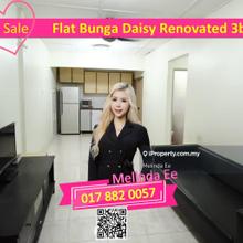 Masai Flat Bunga Daisi Taman Plentong Utama Renovated 3bed 