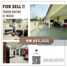 Taman rinting masai corner lot for sell 