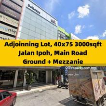Adjoining Lot, Jalan Ipoh Main Road, 5000sqft Build Up, 40x75