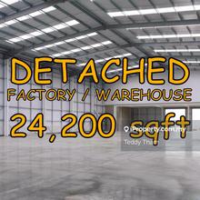 Detached Factory Warehouse, 24,200 sqft, Facing Main Road, Cf issued