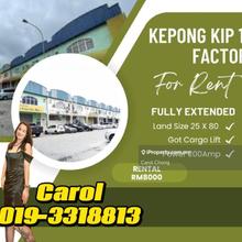 Kepong Industrial Park 1.5 Link factory Rent 