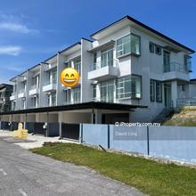 Kitang Heights two storey intermediate terrace with sub-basement.
