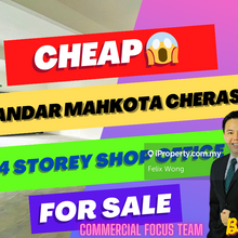 Very Cheap, Bandar Mahkota Cheras, 4 Storey Shop for Sale